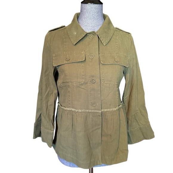 Loft Olive Green Women's Jacket size small blazer - Picture 1 of 3